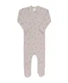 Ely's & Co. Unisex Cotton Ribbed Zipper Footie - Baby In Plum/purple