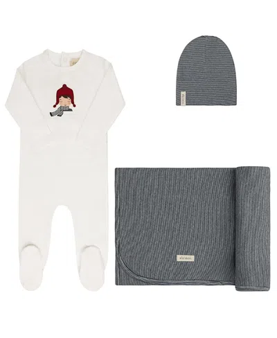 Ely's & Co. Unisex French Terry Autumn Kids Collection Take Me Home Set - Baby In Gray