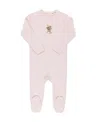 Ely's & Co. Unisex French Terry Footie Bear Collection - Baby In Pink