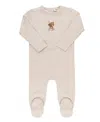 Ely's & Co. Unisex French Terry Footie Bear Collection - Baby In Neutral