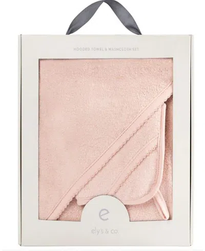 ELY'S & CO. UNISEX HOODED TOWEL & WASHCLOTH - BABY