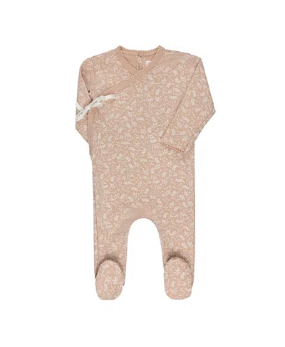 Ely's & Co. Unisex Modal French Terry Vine Collection Footie - Baby In Brown