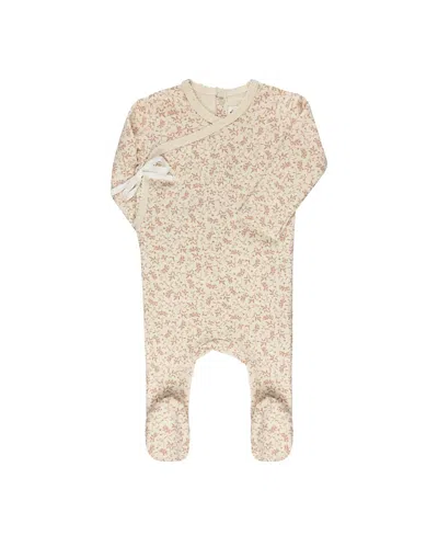 Ely's & Co. Unisex Modal French Terry Vine Collection Footie - Baby In Neutral