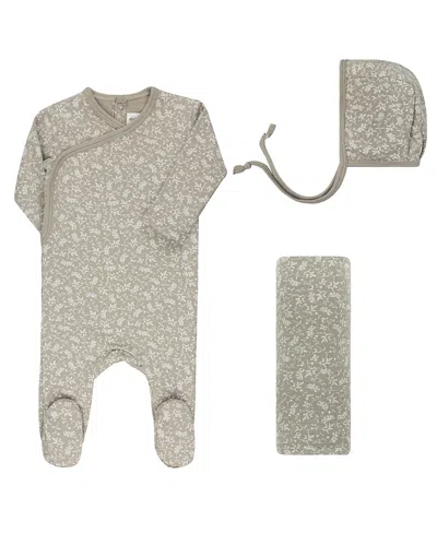 Ely's & Co. Unisex Modal French Terry Vine Collection Take Me Home Set - Baby In Green
