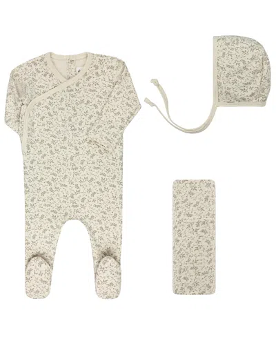 Ely's & Co. Unisex Modal French Terry Vine Collection Take Me Home Set - Baby In Neutral
