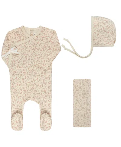 Ely's & Co. Unisex Modal French Terry Vine Collection Take Me Home Set - Baby In Pink