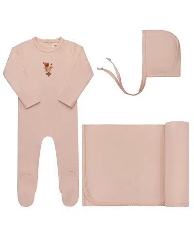 Ely's & Co. Unisex Playful Mouse Collection Layette Set - Baby In Pink