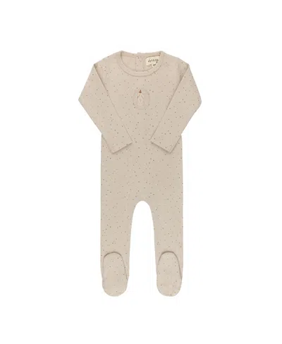 Ely's & Co. Unisex Speckled Bunny Collection Footie - Baby In Neutral