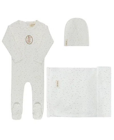 Ely's & Co. Unisex Speckled Bunny Collection Layette Set - Baby In Multi