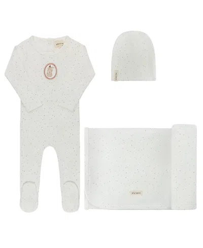 Ely's & Co. Unisex Speckled Bunny Collection Layette Set - Baby In Multi