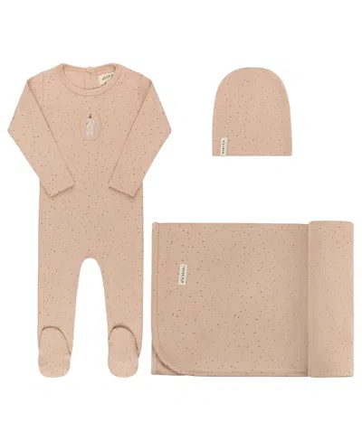 Ely's & Co. Unisex Speckled Bunny Collection Layette Set - Baby In Neutral