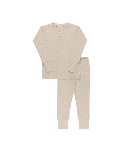 Ely's & Co. Unisex Speckled Bunny Collection Pajamas - Baby, Little Kid And Big Kid In Brown