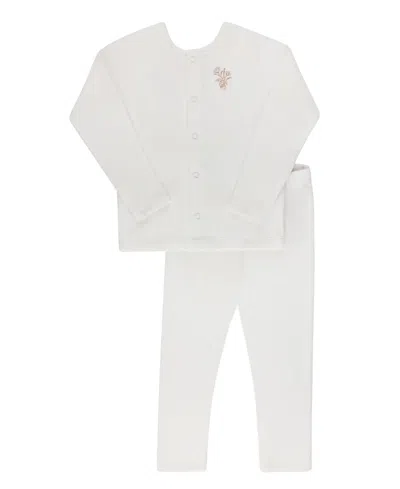 Ely's & Co. Unisex Velour Center Floral Collection Lounge Set - Baby, Little Kid In Yellow