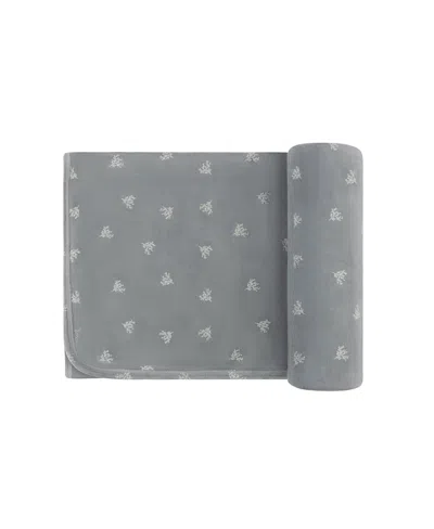 ELY'S & CO. UNISEX VELOUR LEAF PATTERN COLLECTION BLANKET -BABY