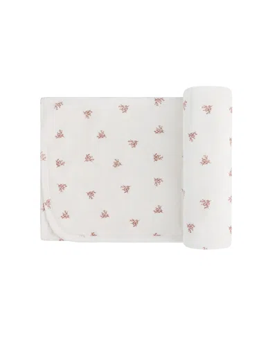 ELY'S & CO. UNISEX VELOUR LEAF PATTERN COLLECTION BLANKET -BABY