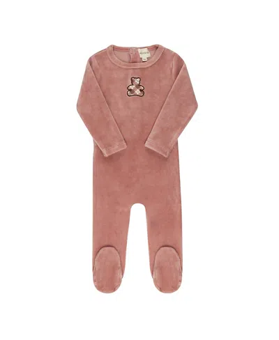 Ely's & Co. Unisex Velour Plaid Bear Collection Footie - Baby In Multi