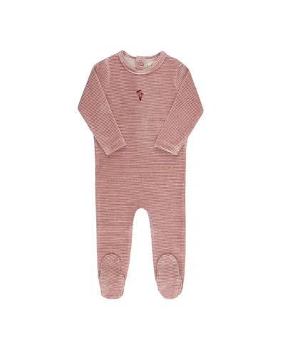 Ely's & Co. Unisex Velour Stripe Collection Footie - Baby In Multi