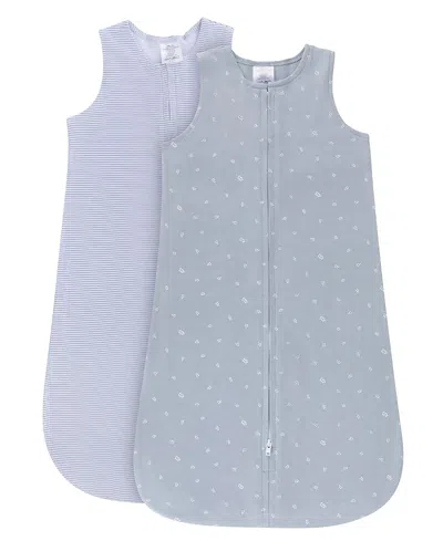 Ely's & Co. Unisex Wearable Blanket Sleep Sack 2-pack - Baby In Blue