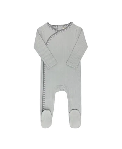 Ely's & Co. Kids' Unisex Whip Stitch Collection Footie - Baby In Gray