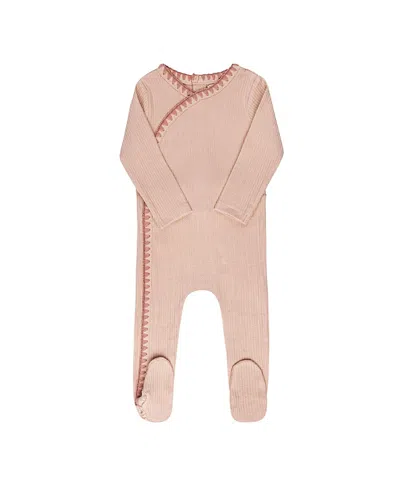 Ely's & Co. Kids' Unisex Whip Stitch Collection Footie - Baby In Neutral