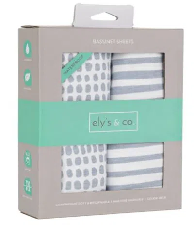 ELY'S & CO. UNISEX WATERPROOF BASSINET SHEET SET - BABY