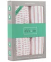 Ely's & Co. Waterproof Bassinet Sheet Set In Mauve Stripes  Splash