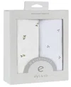 Ely's & Co. Unisex Waterproof Bassinet Sheet Set - Baby In Sage Berry  Cluster Dot