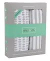 Ely's & Co. Waterproof Bassinet Sheet Set In Taupe Stripes  Splash