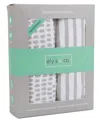 Ely's & Co. Waterproof Changing Pad Cover Cradle Sheet Set In Taupe Stripes  Splash