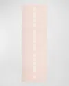 Elyse Maguire Morse Code Love Cashmere Knit Wrap In Pink