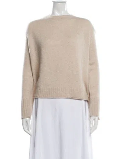 Pre-owned Elyse Walker Cashmere Bateau Neckline Sweater In Neutral