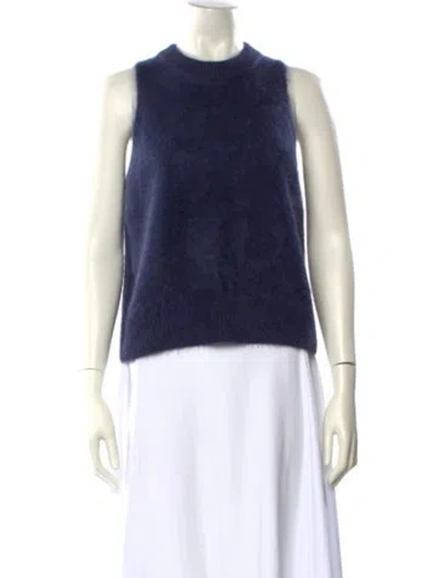 Pre-owned Elyse Walker Cashmere Crew Neck Sweater In Blue