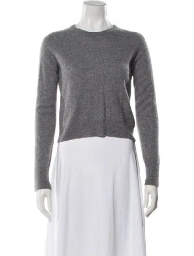 Pre-owned Elyse Walker Cashmere Crew Neck Sweater In Gray