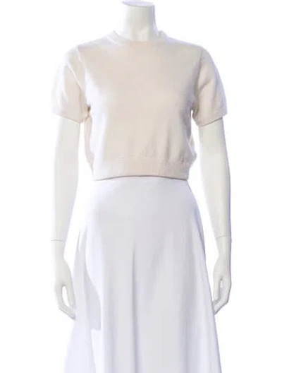 Pre-owned Elyse Walker Cashmere Crew Neck Sweater In Neutral