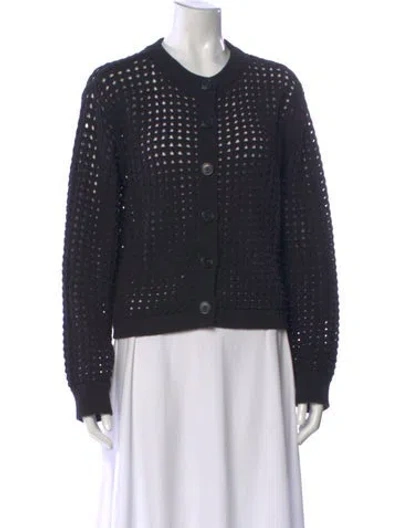 Pre-owned Elyse Walker Crew Neck Sweater In Black