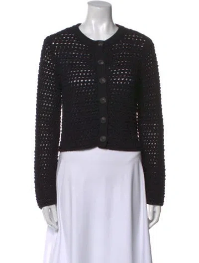 Pre-owned Elyse Walker Crew Neck Sweater In Black