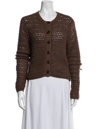 Pre-owned Elyse Walker Crew Neck Sweater In Brown