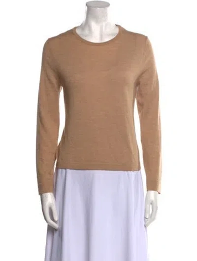 Pre-owned Elyse Walker Merino Wool Crew Neck Sweater In Neutral
