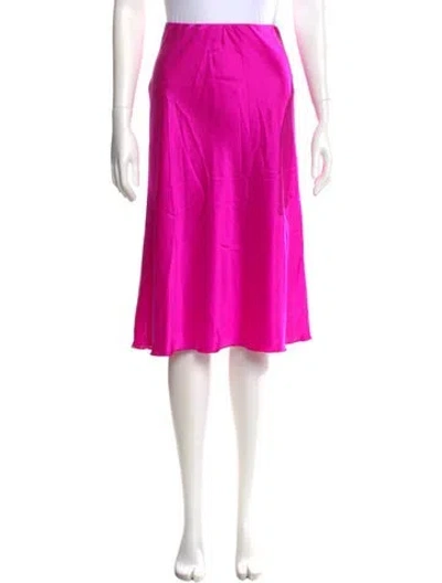 Pre-owned Elyse Walker Silk Knee-length Skirt In Pink