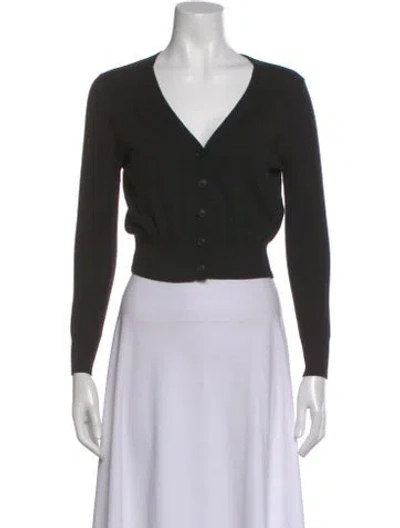 Pre-owned Elyse Walker V-neck Sweater In Black