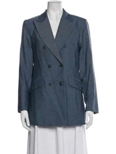 Pre-owned Elyse Walker Wool Blazer In Blue