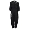 Em & Shi Women's Black Lily Of The Valley Jumpsuit In Black