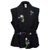 Em & Shi Women's Black Lily Of The Valley Puff Jacket In Black