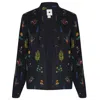 Em & Shi Women's Black Midnight Botanica Blazer In Black