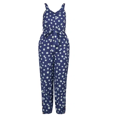 Em & Shi Women's Blue Daisy Day Jumpsuit