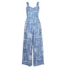 Em & Shi Women's Blue Ocean Patch Jumpsuit In Blue