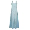 Em & Shi Women's Blue Vintage Oceanarium Jumpsuit In Blue