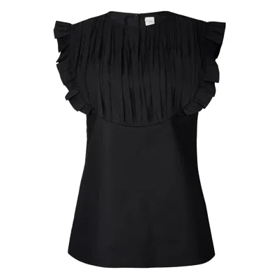 Em & Shi Women's Celeste Ruffle Sleeves Blouse In Black