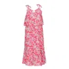 Em & Shi Women's Red Colour Me Love Tie Up Dress In Red