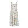 Em & Shi Women's White Summer Herbs Picnic Dress In White